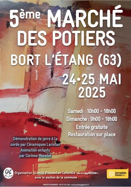 Affiche Marché de Potiers Bort letang